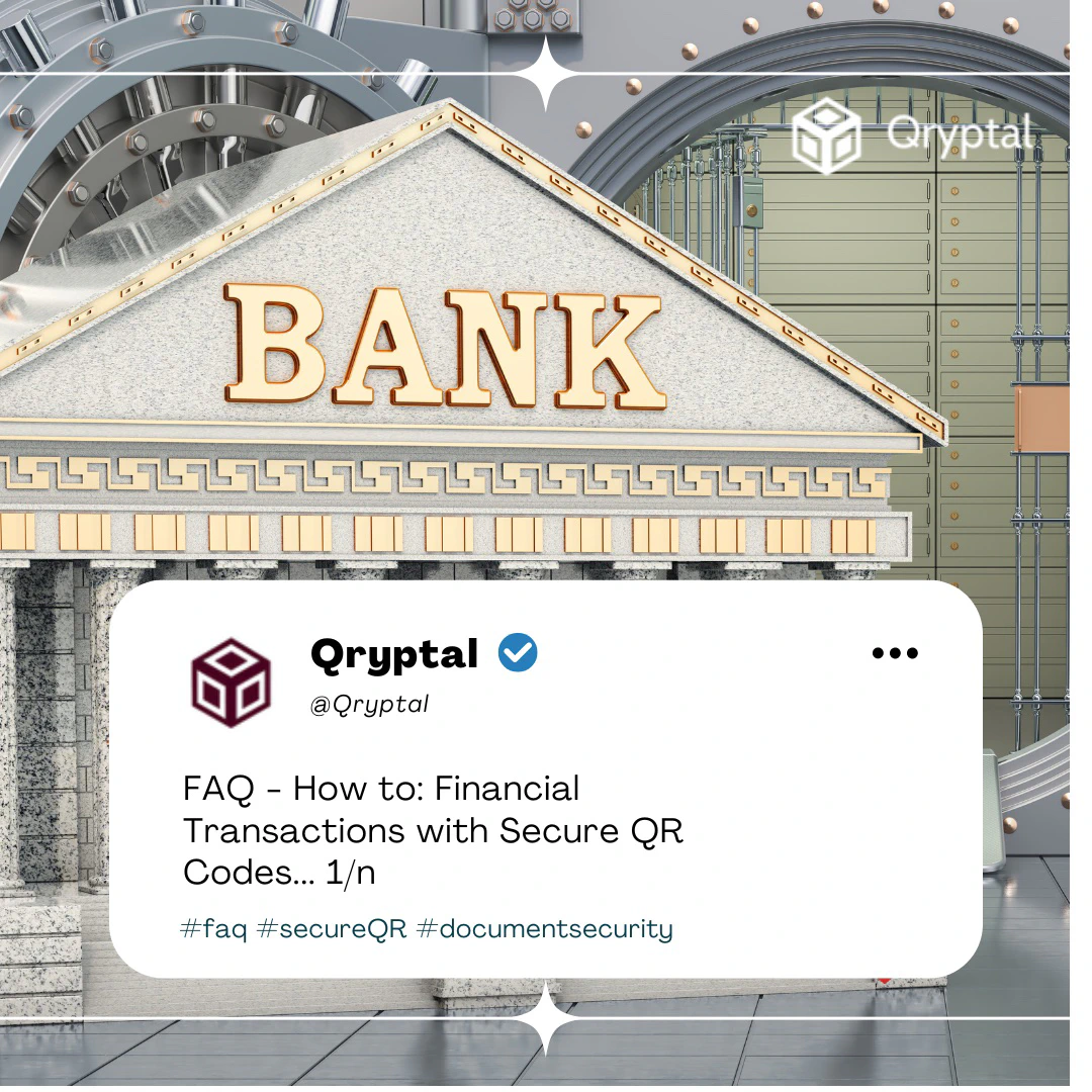 Bank FAQ Secure QR Code tech
