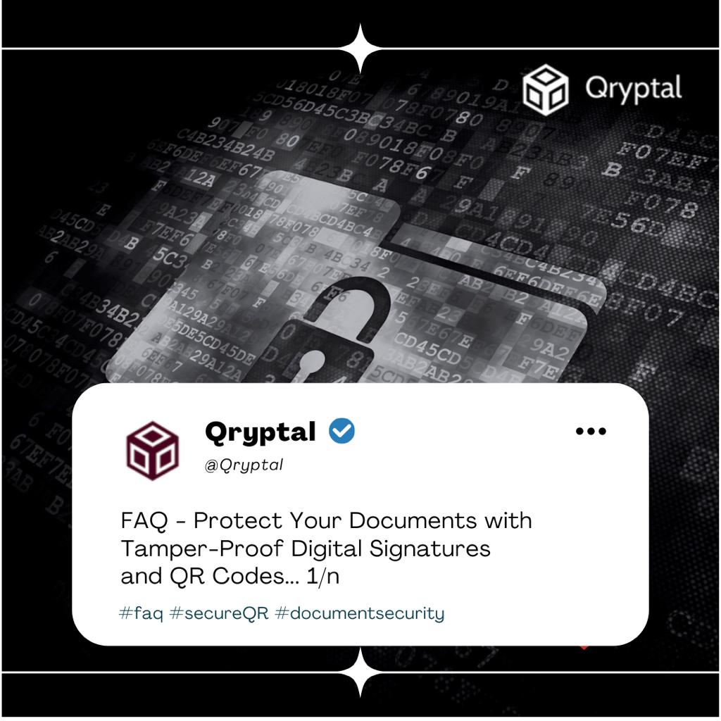 FAQ Qryptal Secure QR Code tech