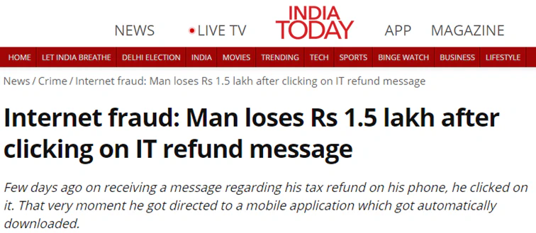 Income tax scams