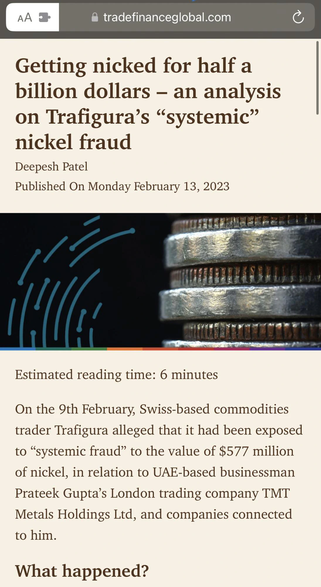 Trafigura news article