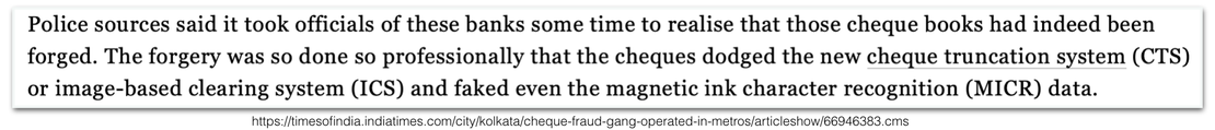 Prevent Cheque Fraud using Secured QR Codes