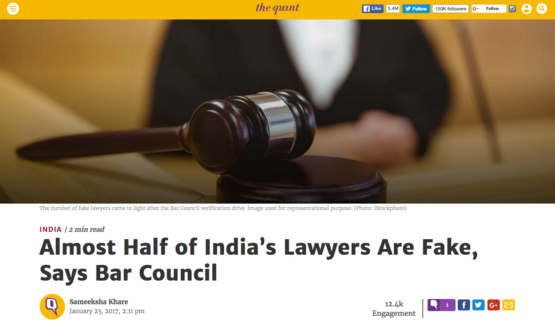 Beware of fake lawyers: Bar council members